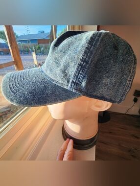 Blue Denim Snapback Hat